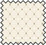 Dollhouse Miniature Silk Fabric: Gathering White